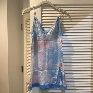 FRANKIES silk mini dress